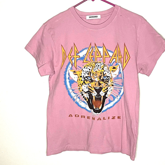 DAYDREAMER: DEF LEPPARD ADRENALIZE TOUR TEE in Pink Size Small NEW - Picture 3 of 8